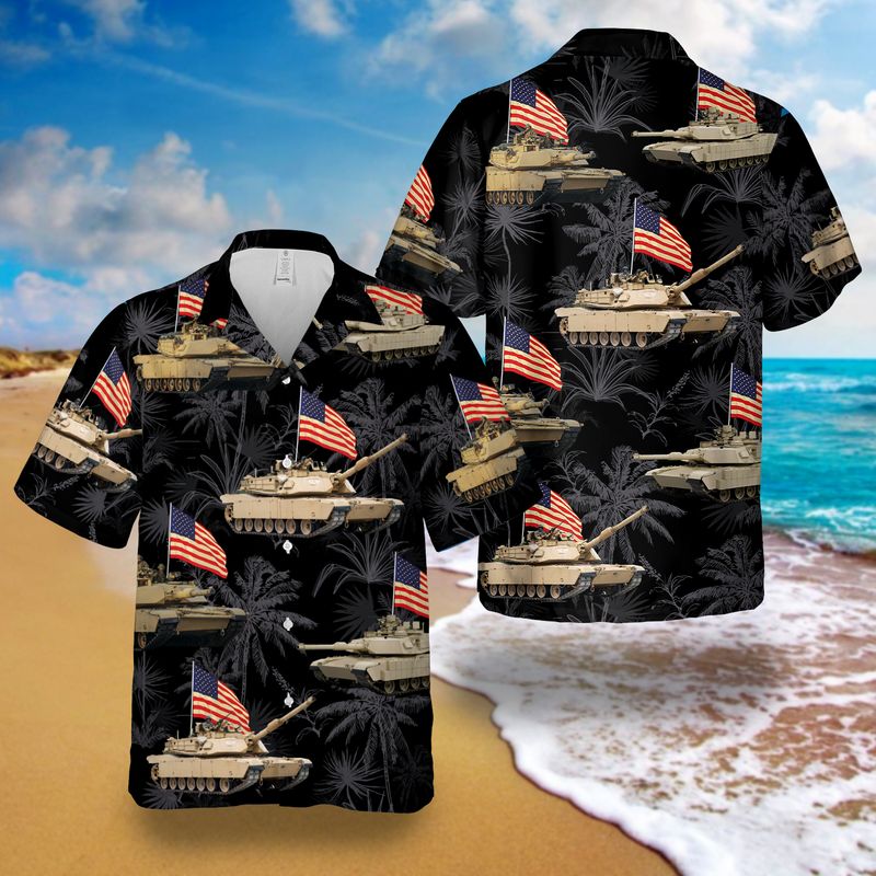 Abrams Battle Tank 4th Of July Hawaiian Shirt