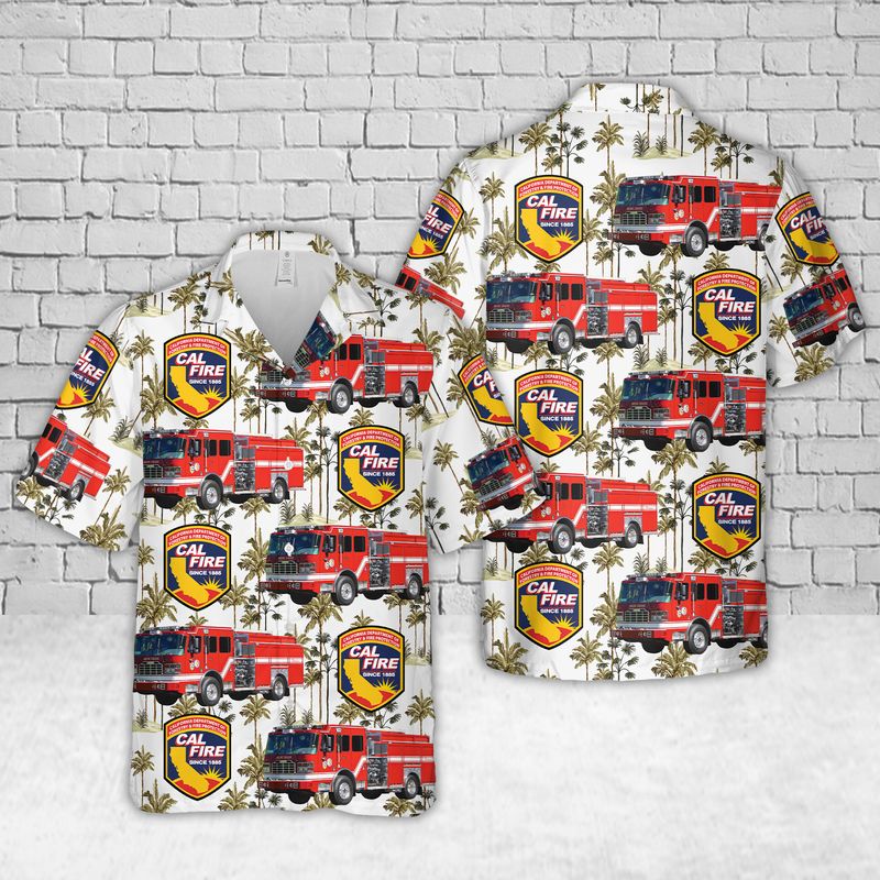California Department of Forestry and Fire Protection Hawaiian Shirt
