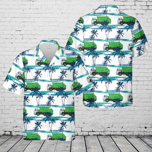 Garbage Truck Hawaiian Shirt