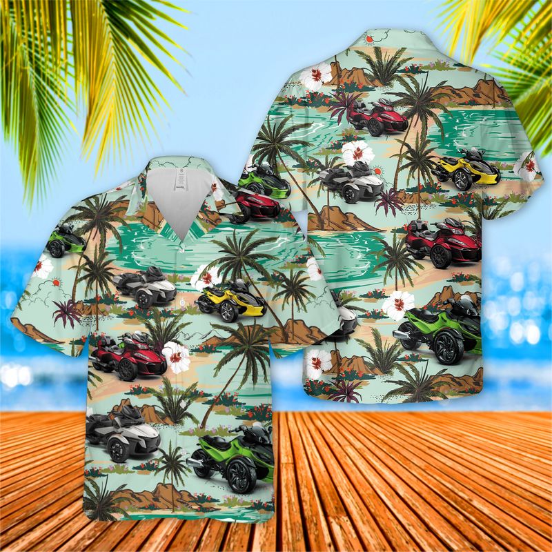 BRP Can-Am Spyder Roadster Hawaiian Shirt