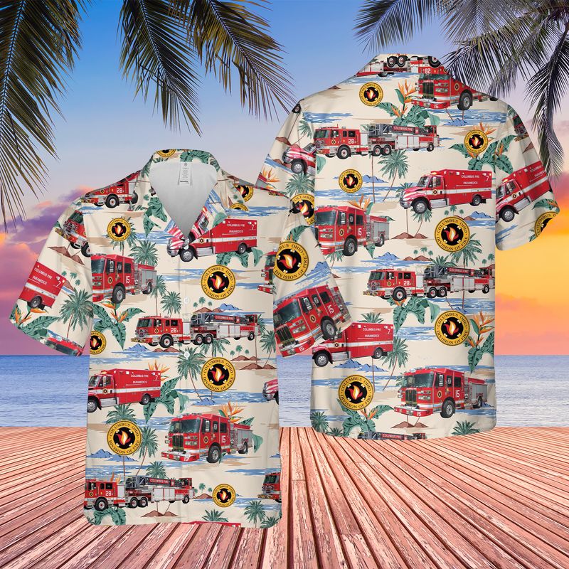 Ohio Columbus Division Of Fire Hawaiian Shirt