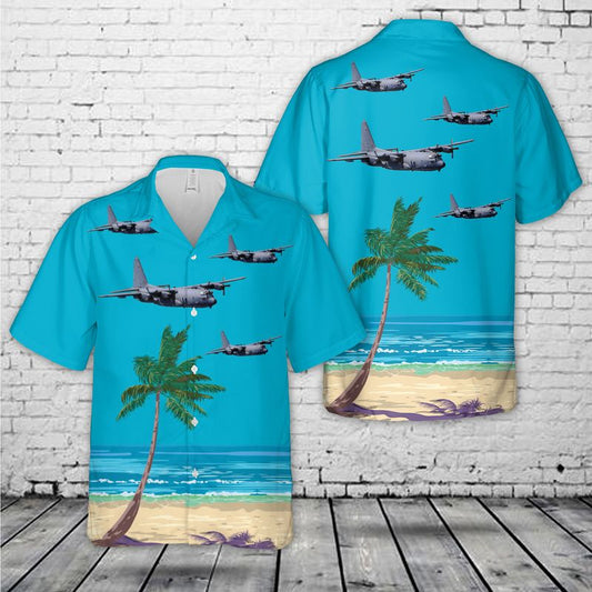 USAF Hurlburt Field, 4th Special Operations Squadron AC-130U Spooky gunship Hawaiian Shirt