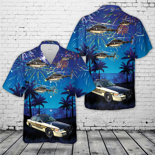 Tennessee Highway Patrol Ford Crown Victoria & Bell 429 Global Ranger, 4th Of July Hawaiian Shirt