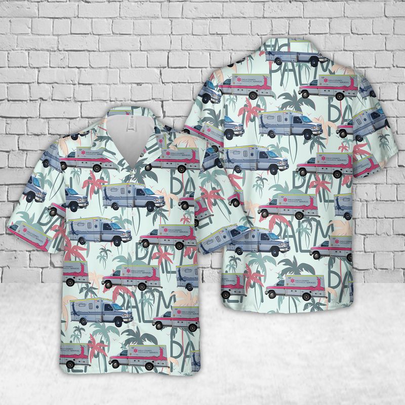 Colorado Eagle County Paramedic Services Hawaiian Shirt