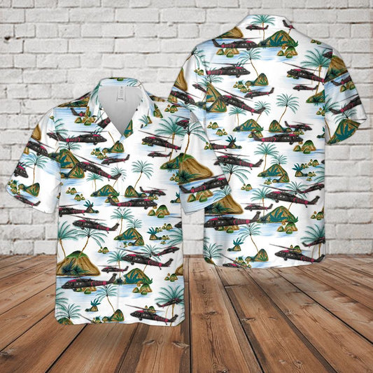 Idaho National Guard Black Hawks Hawaiian Shirt