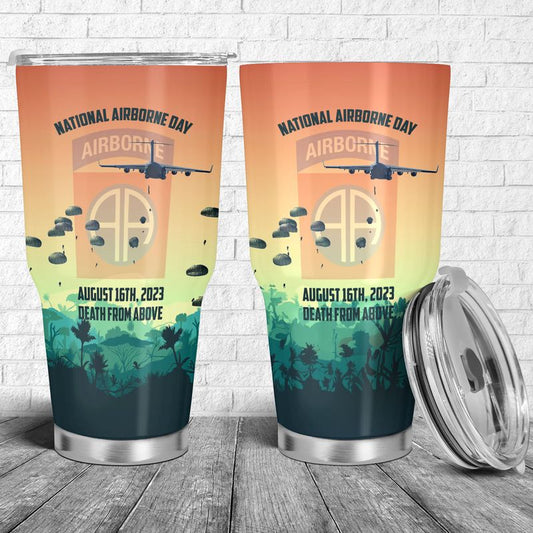 US Army National Airborne Day, 82nd Airborne Division Stainless Tumbler