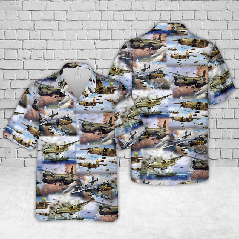 US Air Forces Martin B-26 Marauder WW2 Hawaiian Shirt