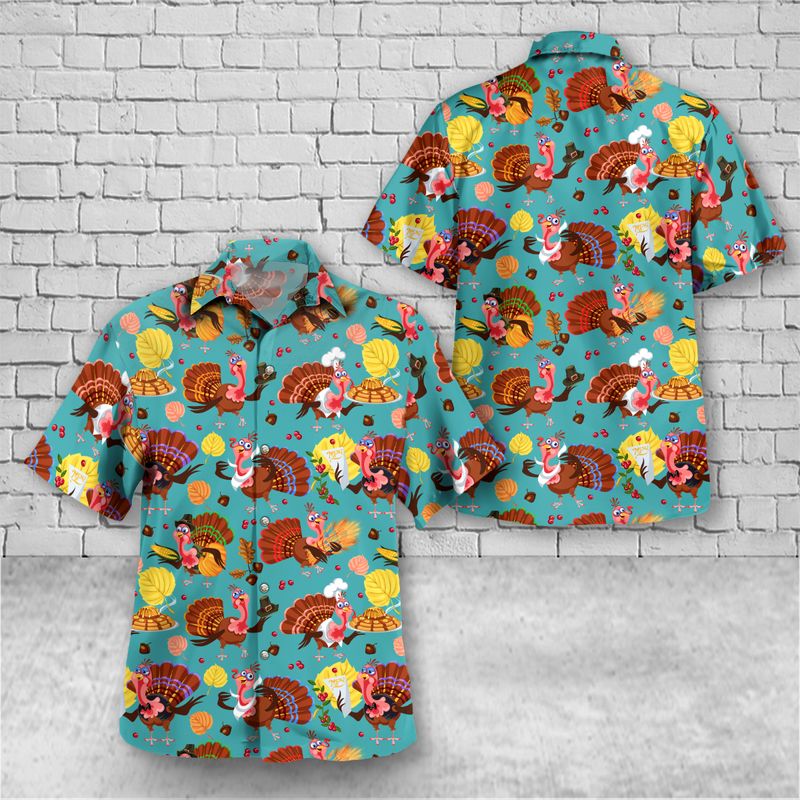 Thanksgiving Turkey Hawaiian Shirt