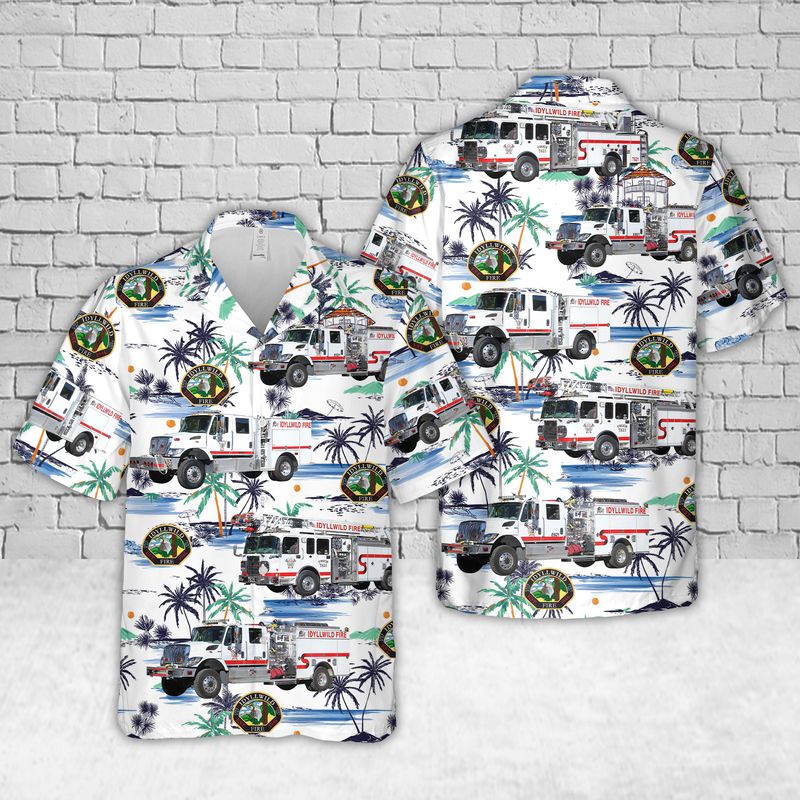 California Idyllwild Fire Protection District Hawaiian Shirt