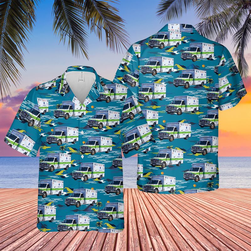 US Massachusetts Pro EMS Hawaiian Shirt