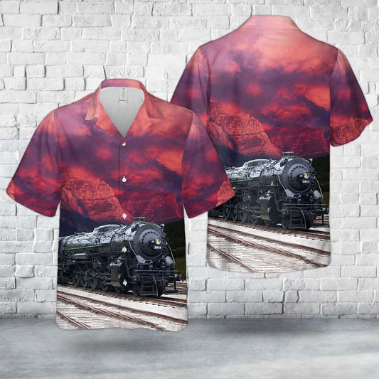 New York Central 2933, 1929 ALCO 4-8-2 Steam Locomotive Hawaiian Shirt