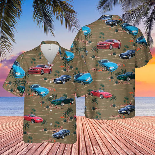 Ford Mustang SVT Cobra Hawaiian Shirt