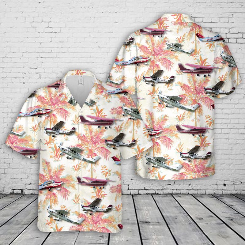 Cessna 206 Hawaiian Shirt