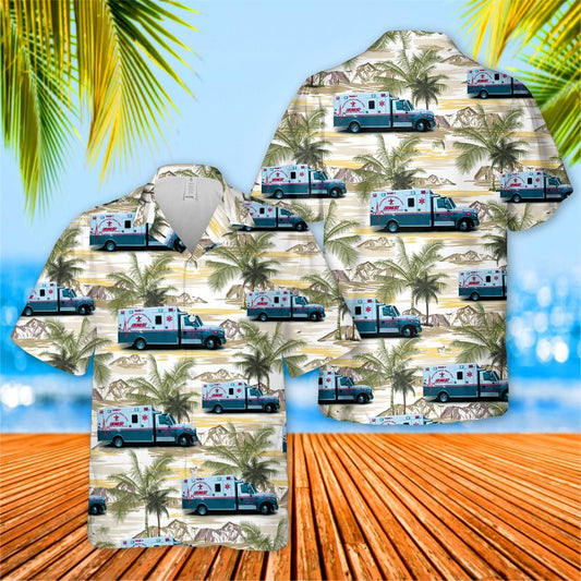 Louisiana Natchitoches Regional Medical Center EMS Hawaiian Shirt