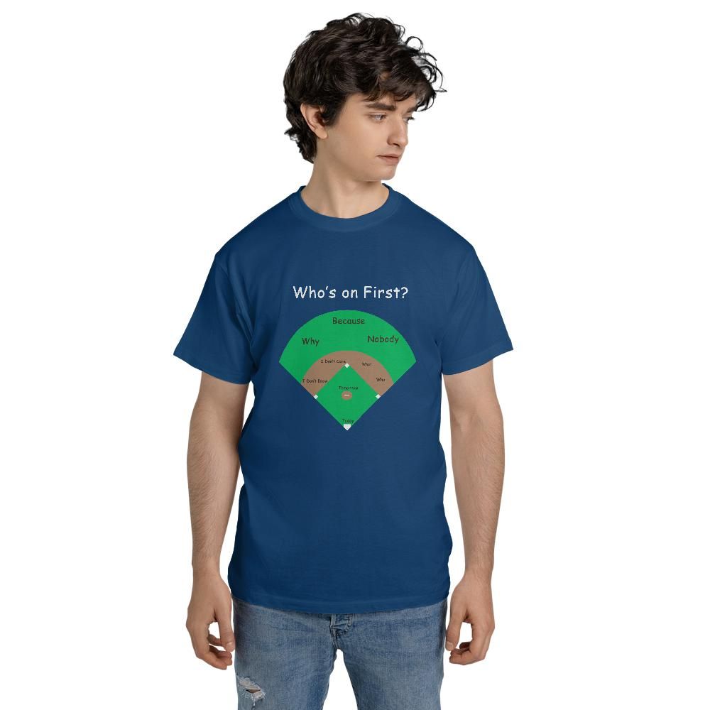 Baseball Who's On First Classic Unisex T-Shirt Comfort Colors 1717
