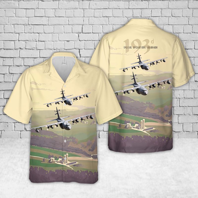 EC-130Js of the 193d Special Operations Wing flying over South Central Pennsylvania Hawaiian Shirt