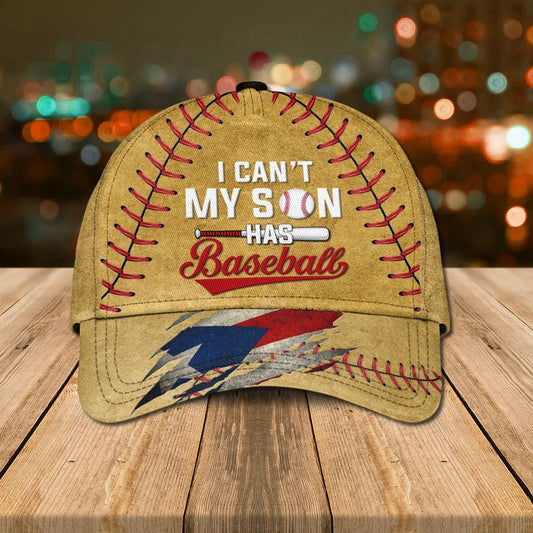 Puerto Rico Baseball I Can't Baseball Cap