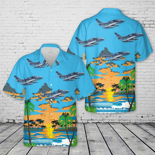 USAF Republic F-84F Thunderstreak Hawaiian Shirt