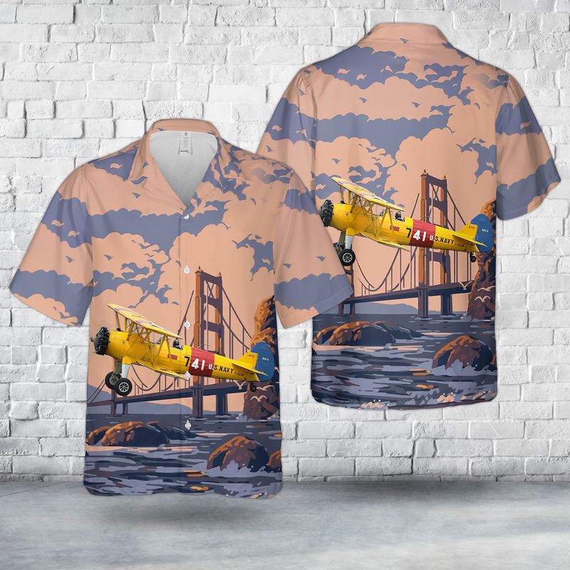 Boeing-Stearman PT-13 D Kaydet Hawaiian Shirt