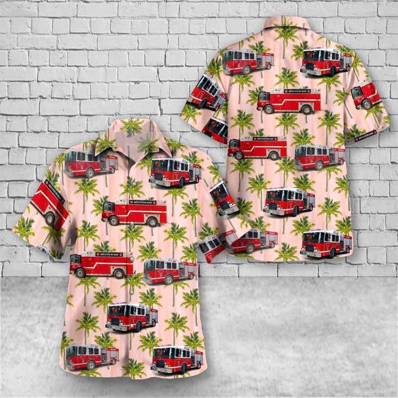 North Oyster Fire Rescue, Ladysmith, BC, Canada Hawaiian Shirt