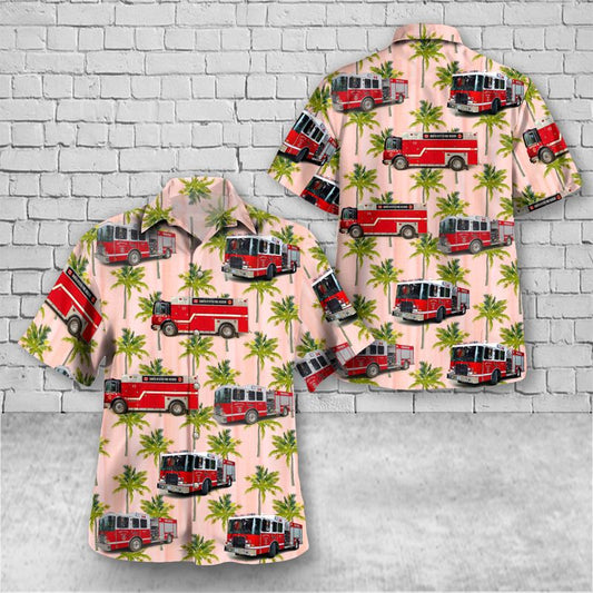 North Oyster Fire Rescue, Ladysmith, BC, Canada Hawaiian Shirt