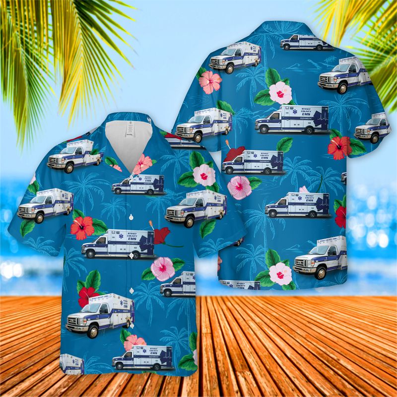 Stanly County EMS Hawaiian Shirt