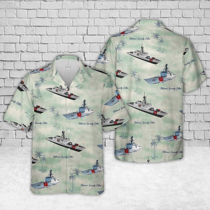 US Coast Guard USS Short Sleeve Hawaiian Shirt