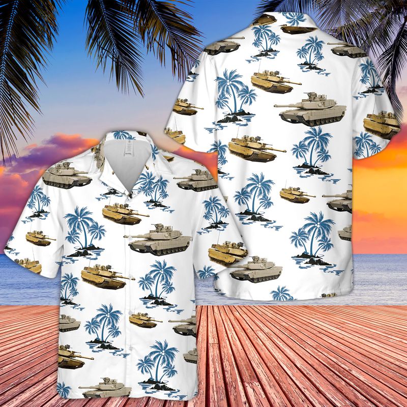 M1 Abrams Hawaiian Shirt
