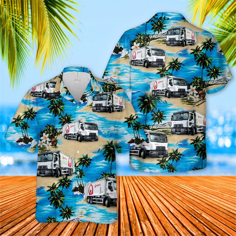 Waste Management Veolia UK Hawaiian Shirt