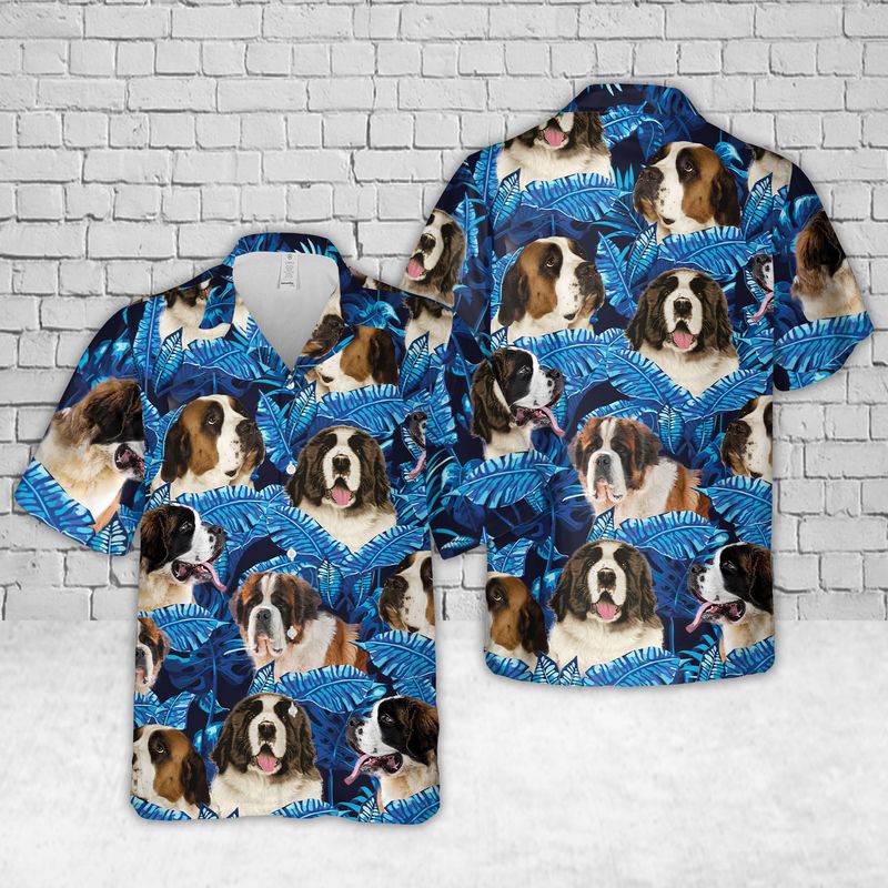 St. Bernard (dog) Hawaiian Shirt