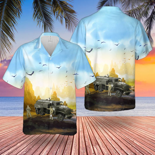 U.S. Army Airfield Fuel Truck Hawaiian Shirt