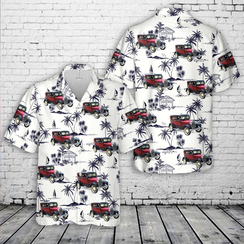 1928 Ford Model A Tudor sedan Hawaiian Shirt