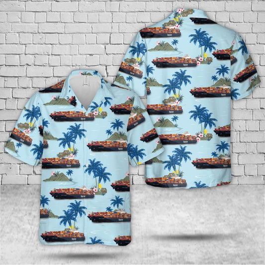 Hapag Lloyd Container Line Osaka Express Hawaiian Shirt