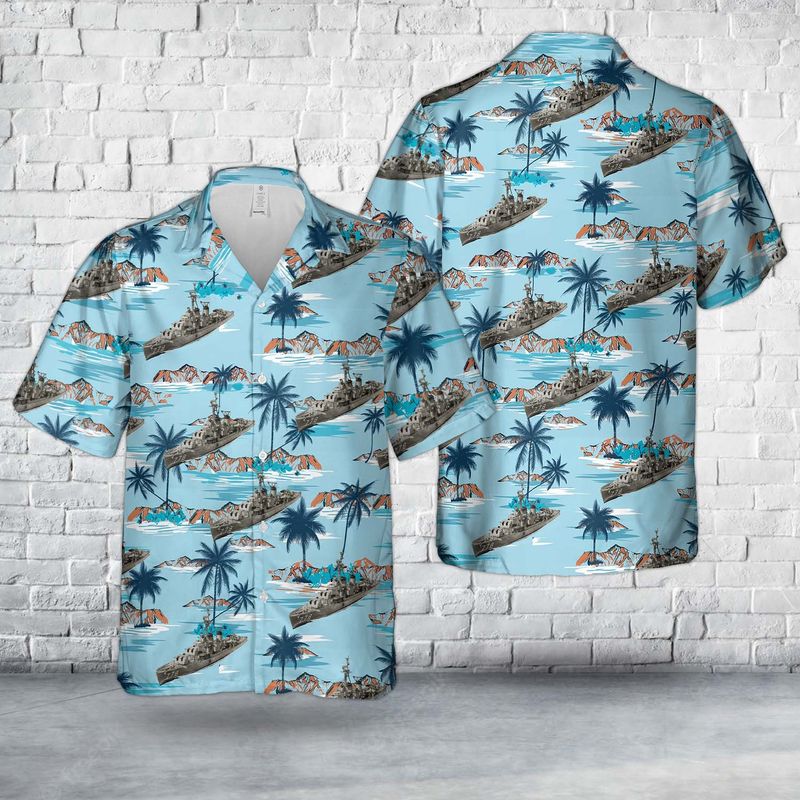 US Navy USS Massey (DD-778) Hawaiian Shirt