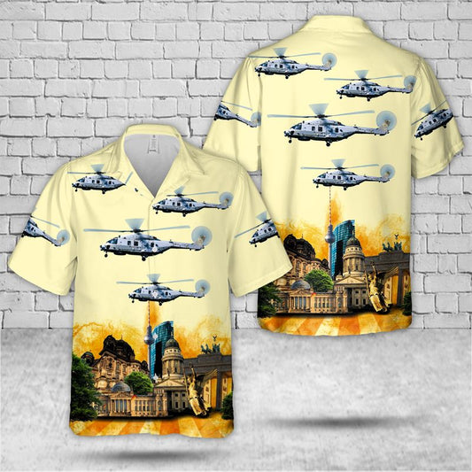 German Navy NH Industries NH-90NTH Sea Lion Hawaiian Shirt