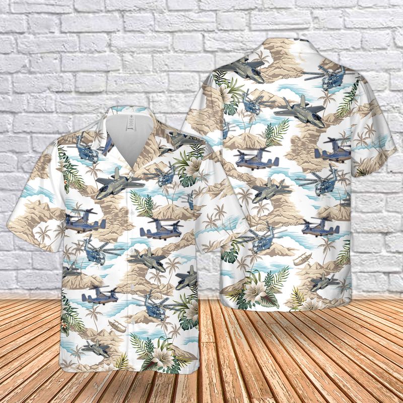 United States Marine Corps Aircraft Hawaiian Shirt