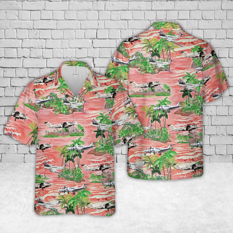 Army Beechcraft C-12 Huron Hawaiian Shirt