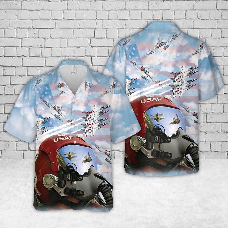 U.S. Air Force Thunderbirds Pilot Hawaiian Shirt