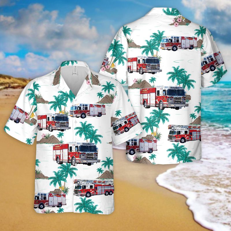 Vaughan Fire and Rescue Services Hawaiian Shirt