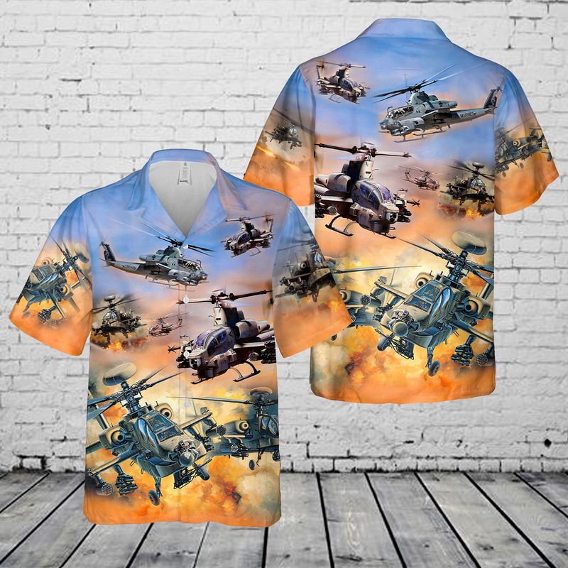 Bell AH-1Z Viper Hawaiian Shirt