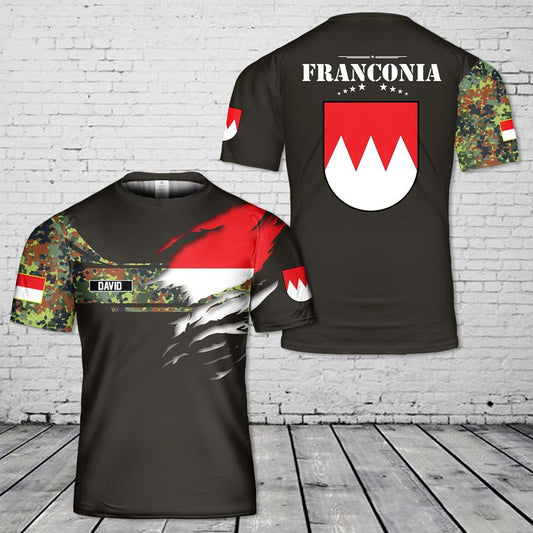 Custom Name Germany Franconia T-Shirt 3D