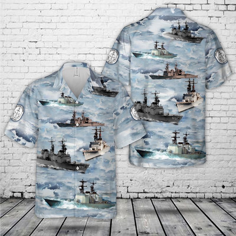 US Navy USS John Young (DD-973) Hawaiian Shirt