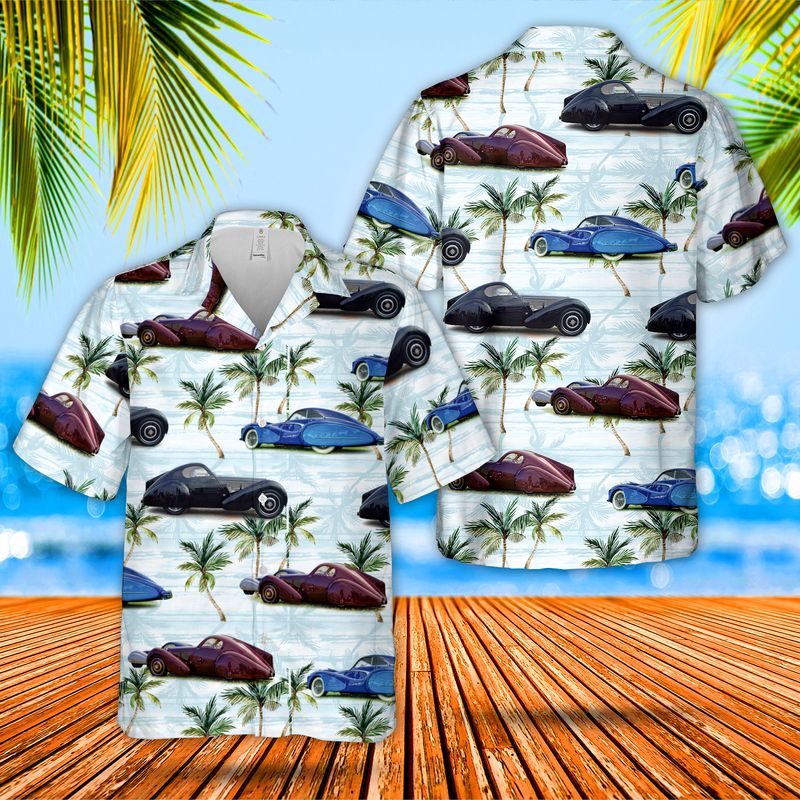 1931 Bugatti Dubos Coupe Hawaiian Shirt