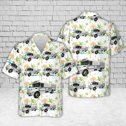 New York City Department of Correction Bus Hawaiian Shirt