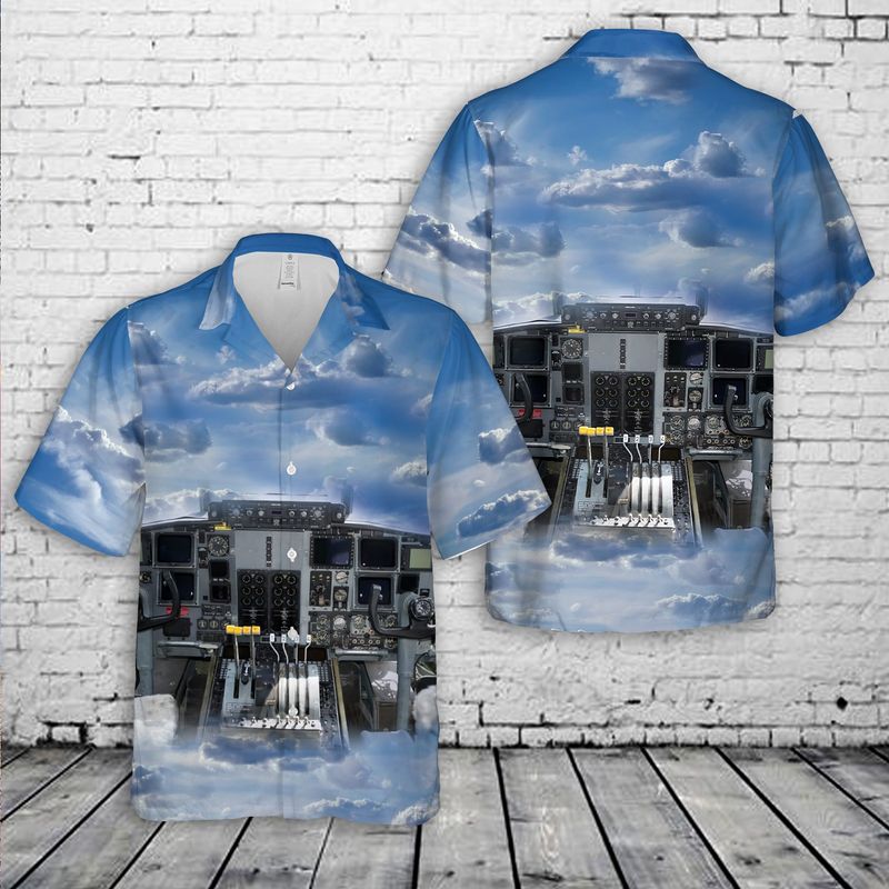 Cockpit of C-130 Hercules Hawaiian Shirt