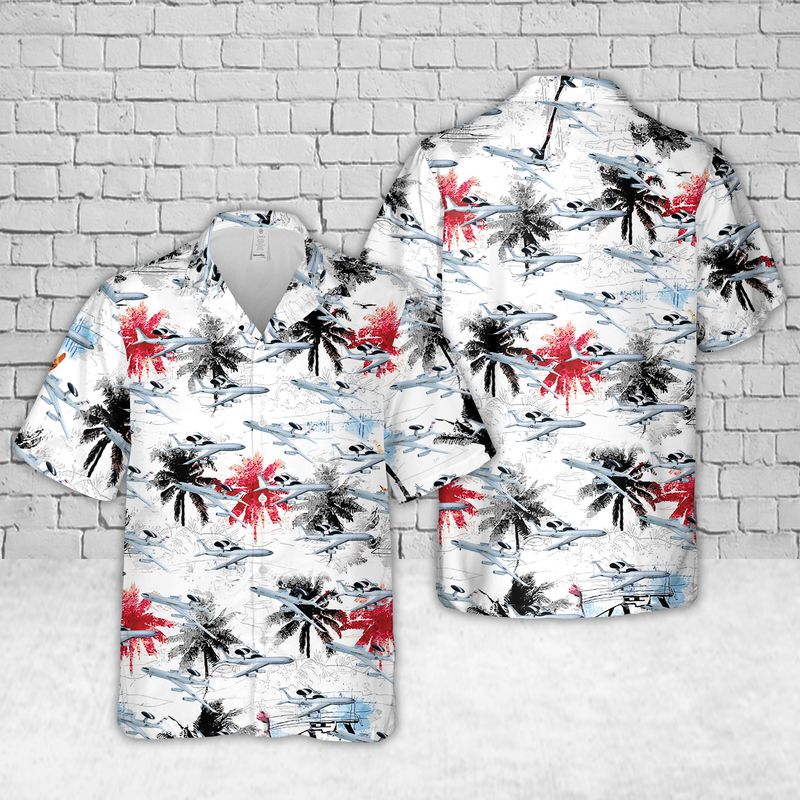 Boeing E-3 Sentry Hawaiian Shirt