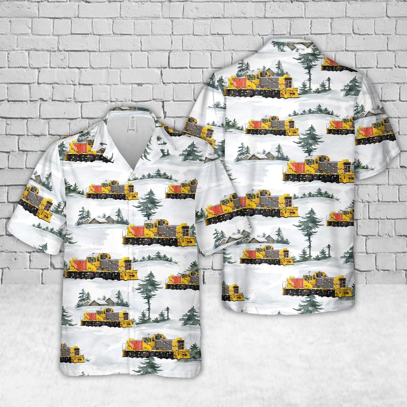 New Zealand KiwiRail Railways Locomotive DSG 3114 Christmas Hawaiian Shirt