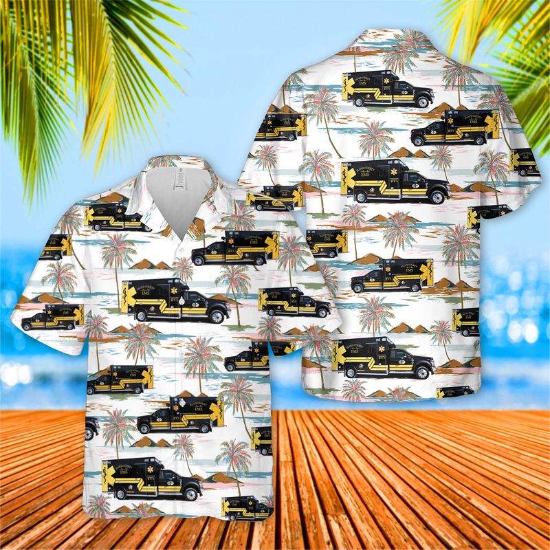 Floyd County EMS Hawaiian Shirt
