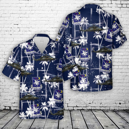 160th Special Operations Aviation Regiment Sikorsky UH-60 (MH-60M) Hawaiian Shirt.