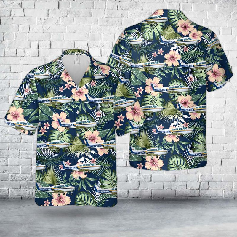 Beechcraft 23 Musketeer Hawaiian Shirt